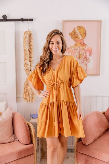 The Eden Dress - Mustard - Sparrow & Finch Boutique
