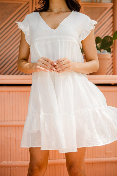 The Elford Dress - White - Sparrow & Finch Boutique