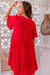 The Eloise Dress - Ruby Red - Sparrow & Finch Boutique