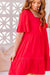 The Eloise Dress - Ruby Red - Sparrow & Finch Boutique