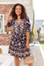 The Elvira Dress - Royal Floral - Sparrow & Finch Boutique