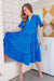 The Elyse Dress - Blue Lapis - Sparrow & Finch Boutique