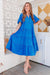 The Elyse Dress - Blue Lapis - Sparrow & Finch Boutique