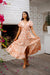 The Ember Dress - Apricot Delight - Sparrow & Finch Boutique