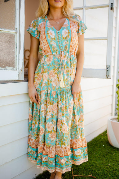 The Ember Dress - Roman Green - Sparrow & Finch Boutique