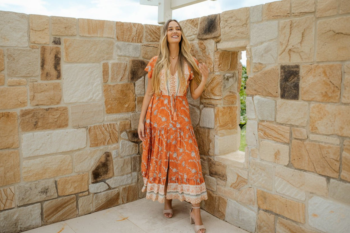 The Ember Dress - Rust