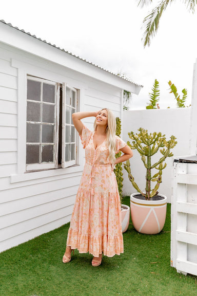 The Ember Dress - Tropical Peach - Sparrow & Finch Boutique