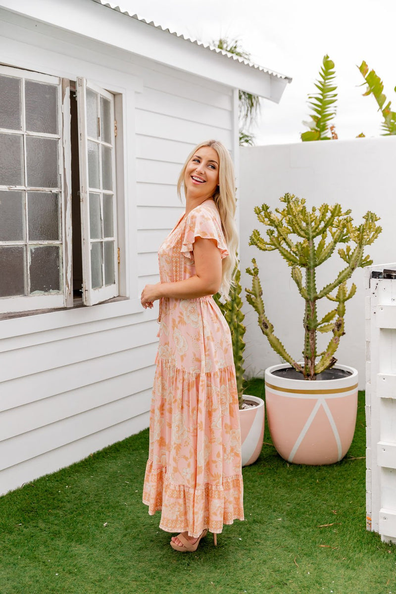 The Ember Dress - Tropical Peach