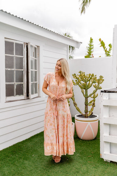 The Ember Dress - Tropical Peach - Sparrow & Finch Boutique