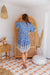 The Emerson Dress - Blue Wildflower - Sparrow & Finch Boutique