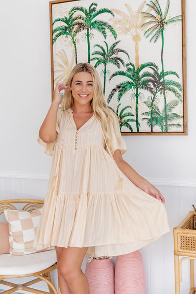 The Emerson Dress - Light Honey - Sparrow & Finch Boutique