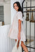 The Emerson Dress - Light Nude Gingham - Sparrow & Finch Boutique