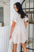The Emerson Dress - Light Nude Gingham - Sparrow & Finch Boutique