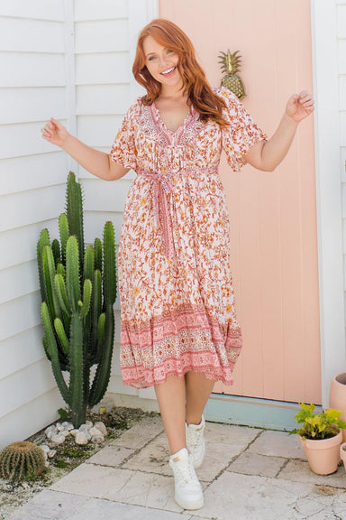 The Enya Dress - Azalea - Sparrow & Finch Boutique