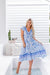 The Enya Dress - Pacific Blue - Sparrow & Finch Boutique