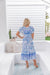 The Enya Dress - Pacific Blue - Sparrow & Finch Boutique