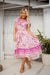 The Enya Dress - Pink & Purple - Sparrow & Finch Boutique