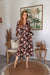 The Eternity Dress - Maple Leaves - Sparrow & Finch Boutique