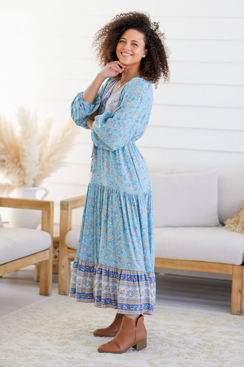 The Evie Dress - Blue Skies