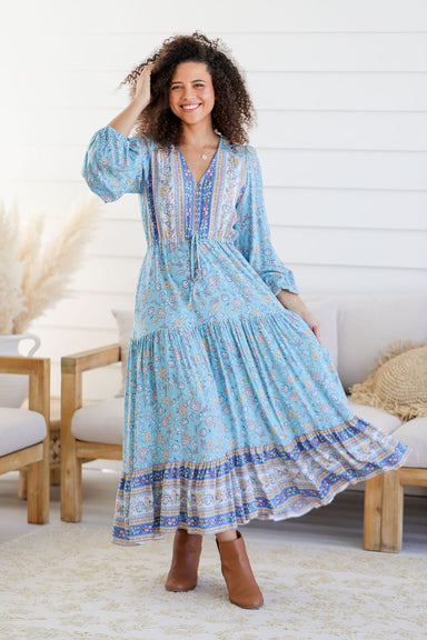 The Evie Dress - Blue Skies - Sparrow & Finch Boutique