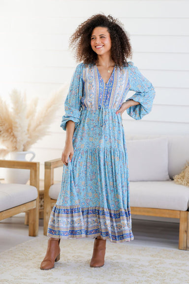 The Evie Dress - Blue Skies - Sparrow & Finch Boutique