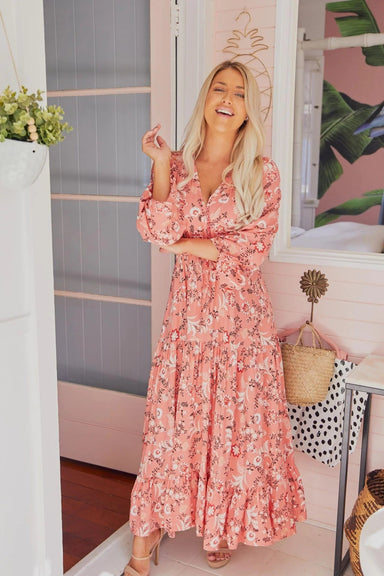 The Evie Dress - Dusty Pink - Sparrow & Finch Boutique