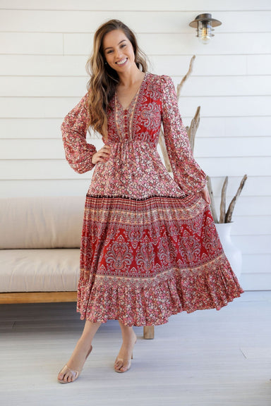 The Evie Dress - Dusty Rose - Sparrow & Finch Boutique