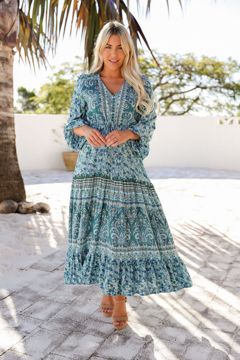 The Evie Dress - Jade Jungle