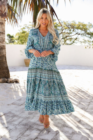 The Evie Dress - Jade Jungle - Sparrow & Finch Boutique