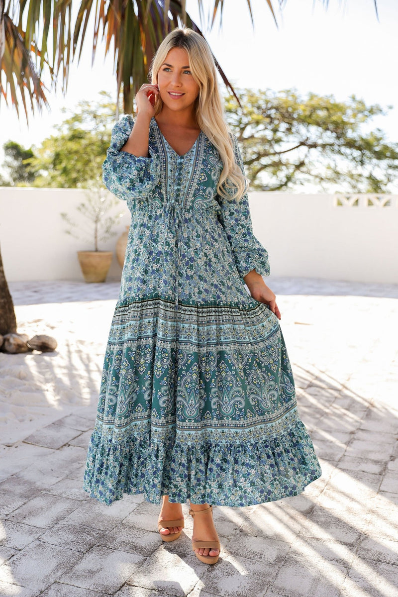 The Evie Dress - Jade Jungle