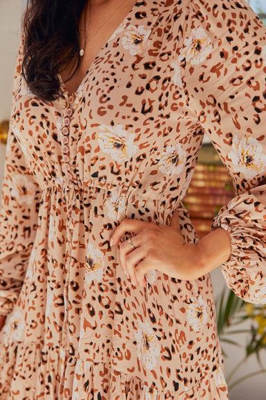 The Evie Dress - Leo Blush - Sparrow & Finch Boutique
