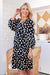 The Finley Dress - Dark Polka Dot - Sparrow & Finch Boutique