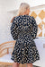 The Finley Dress - Dark Polka Dot - Sparrow & Finch Boutique
