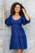 The Flora Dress - Navy Blue - Sparrow & Finch Boutique