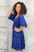 The Flora Dress - Navy Blue - Sparrow & Finch Boutique