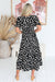 The Freya Dress - Dark Polka Dot - Sparrow & Finch Boutique