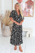 The Freya Dress - Dark Polka Dot - Sparrow & Finch Boutique