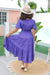 The Freya Dress - Iris Purple - Sparrow & Finch Boutique