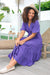 The Freya Dress - Iris Purple - Sparrow & Finch Boutique
