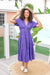 The Freya Dress - Iris Purple - Sparrow & Finch Boutique