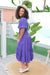 The Freya Dress - Iris Purple - Sparrow & Finch Boutique