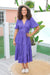 The Freya Dress - Iris Purple - Sparrow & Finch Boutique
