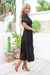 The Freya Dress - Onyx - Sparrow & Finch Boutique