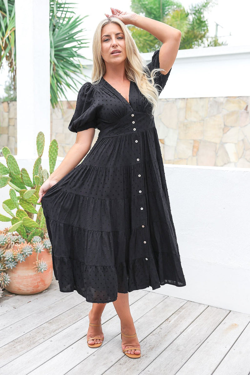 The Freya Dress - Onyx