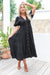 The Freya Dress - Onyx - Sparrow & Finch Boutique