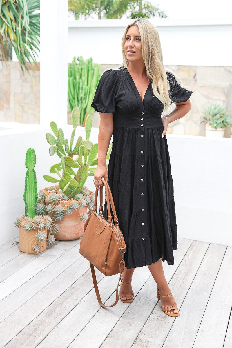 The Freya Dress - Onyx