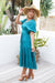The Freya Dress - Teal Oasis - Sparrow & Finch Boutique