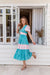 The Freya Dress - Whimsical Teal - Sparrow & Finch Boutique