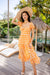 The Gingham Dress - Orange - Sparrow & Finch Boutique