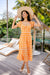 The Gingham Dress - Orange - Sparrow & Finch Boutique